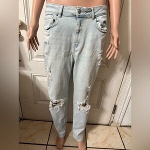 Women’s Wax Jean Collection light wash high waist straight leg jeans size 9/29